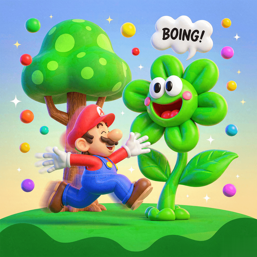 Super Mario Bros Wonder walkthrough scene