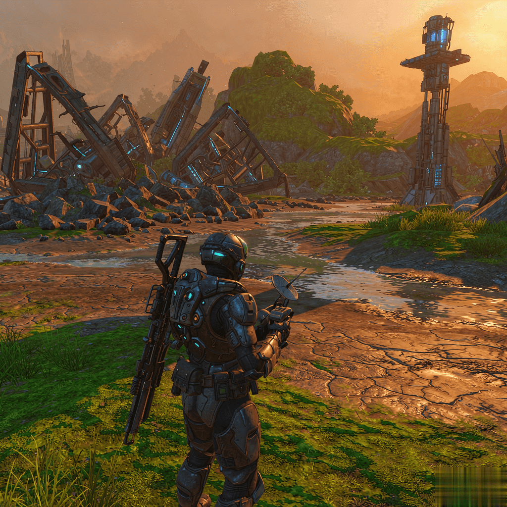 Nier Automata gameplay screenshot