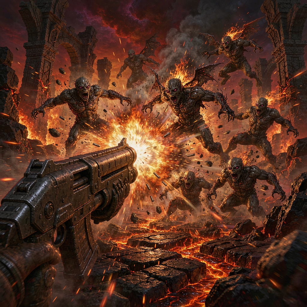 DOOM (2016) gameplay screenshot
